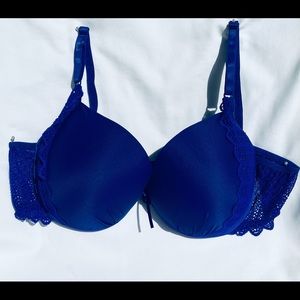 NWT Brazilian Style Stunning Royal Blue 🔥🔥 Sexy Underwired Padded Bra Size XL